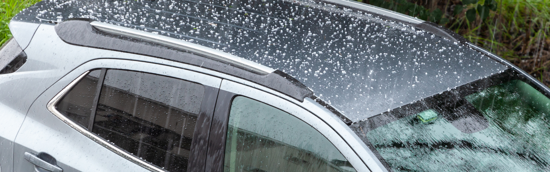 hail damaged car near Austin